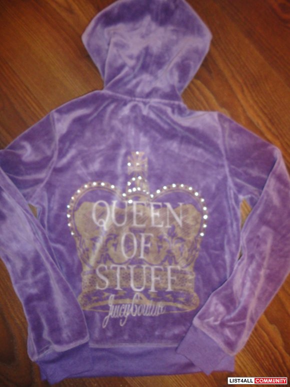 purple velour hoodie