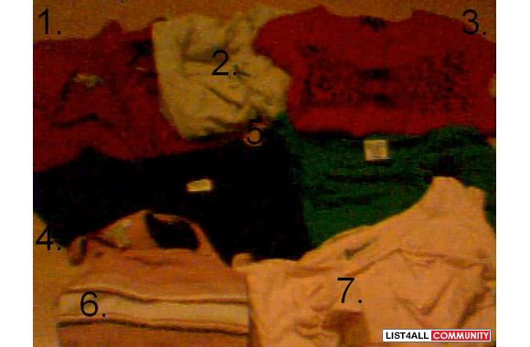 Shirts :1 le chateau shirt size med2.calvin klein 
