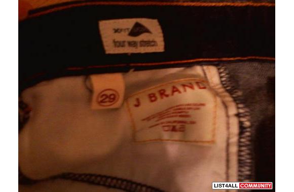 AUTHENTIC BNWOT J BRAND JEANS size 29 (fits 27,26 