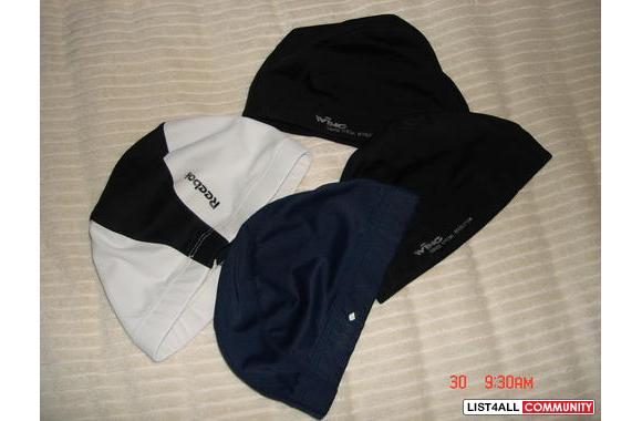 Selling&nbsp; 5 SWIM CAPS !! Only used once for ea