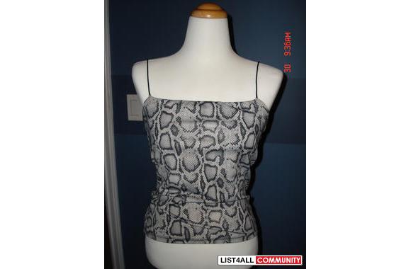 Gently used Miss Selfridge black and white snake s