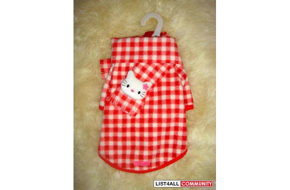 Selling one flannel Hello Kitty doggy outfit with 
