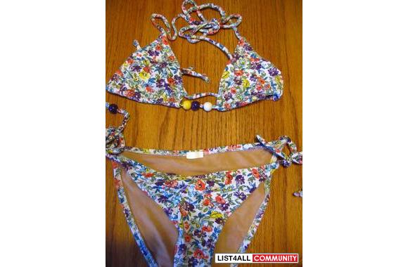 ZARA Floral String Bikini