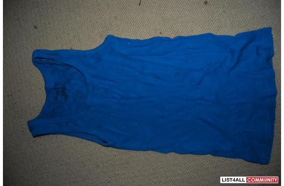 turquoise blue. size extra small old navy tank top.