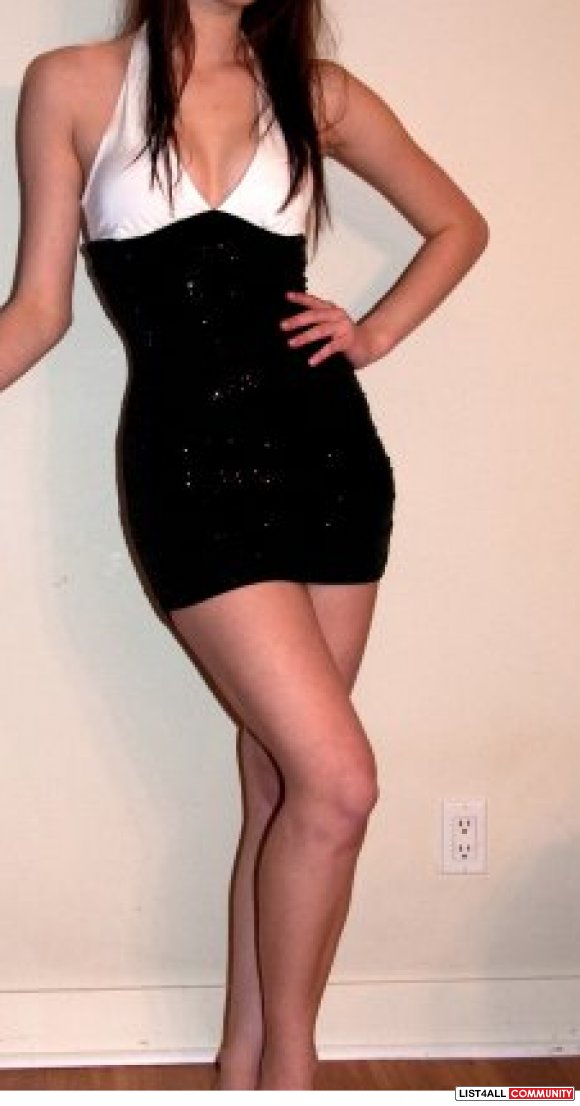 black and white club outfit