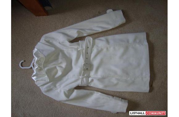 Long cream coat Bought this dec for $130 (including tax)