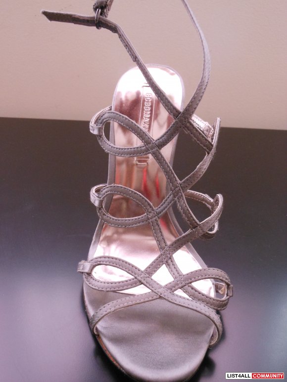 bcbg metallic sandals