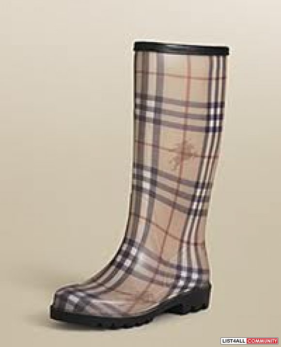 burberry rain boots size 9