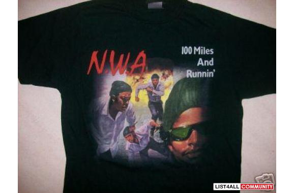 N.W.A. 100 MILES AND RUNNIN' T-SHIRTNew w/o tagsBR