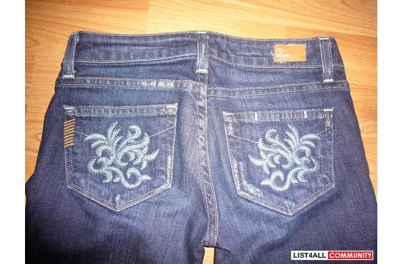 Paige Laurel Canyon Las Palmas Crops in Midnight R