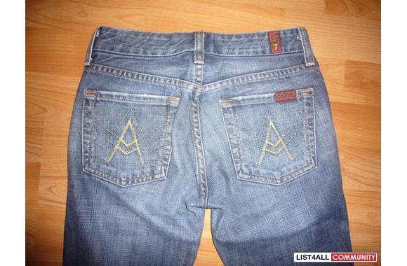 Seven for all Mankind Tan A Pocket Crops 23 (wont 