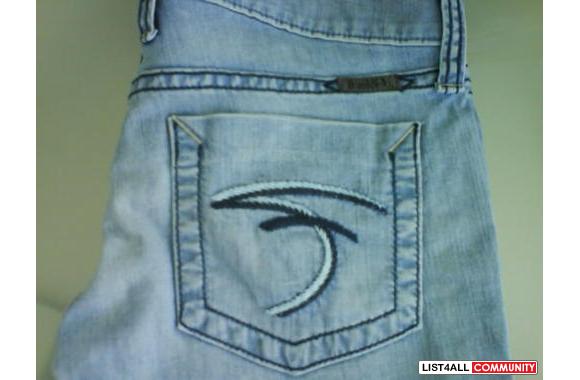 Frankie B. Jeans Tavex Zig Slim Boot in Chia 2 (fi