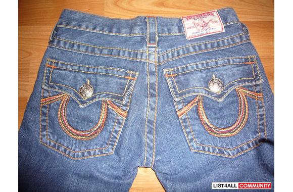 True Religion Kid's Rainbow Joeys in Dark Handsand