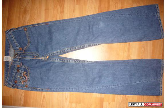 True Religion Kid's Rainbow Joeys in Dark Handsand