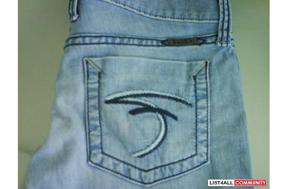 Frankie B. Jeans Tavex Zig Slim Boot in Chia 2 (fits 25-26)