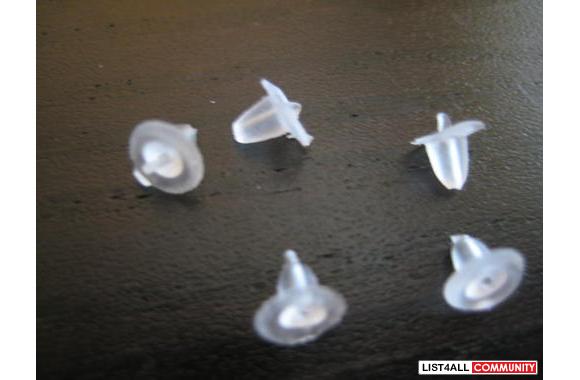 clear&nbsp;plastic earring back stoppers4 x 4mm100