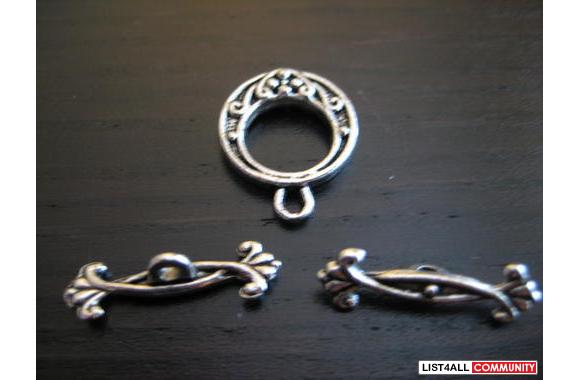 Tibet silver toggle claspLead free19 x 15.5mm&nbsp