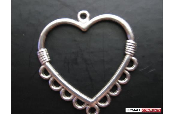 Tibetan silver earring findingsize 28.5 x 26.5 mml