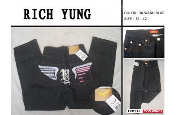 Sell true religion, diesel, rich yung, evisu, artf