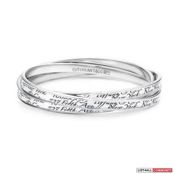 Tiffany Co Sterling Silver 925 Notes Bracelet Ring Set Tiffany Co Sterling Silver 925 Notes Bracelet Ring Set