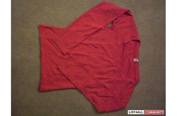 orange Kuyichi authentic tee w/ a cool patternworn