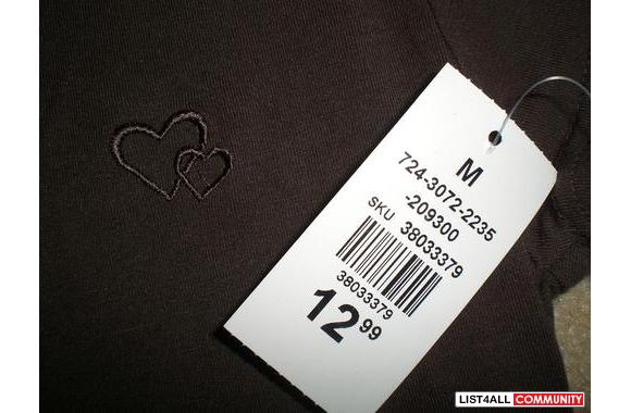 brown streetwear polo new/tagssize: M,but fits an 