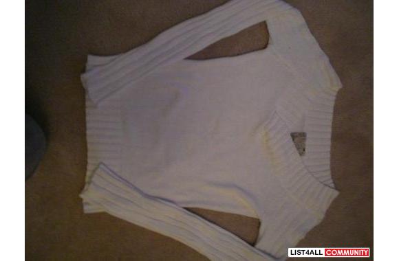 white garage sweatersize:xsgoes up to hipworn once
