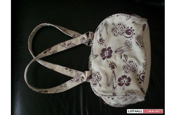 Authentic Point Zero handbag w/ hawaiian flower de