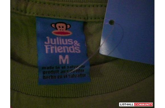 green auth paul frank tee brand new w/ tags
