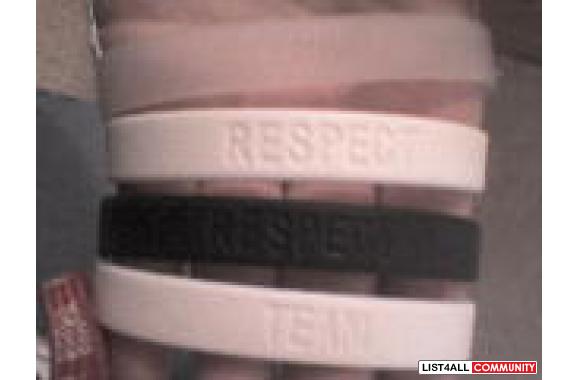 &nbsp;AUTH NIKE RUBBER BRACLETS