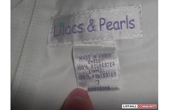 Liacs &amp; Pearls children's wedding dress