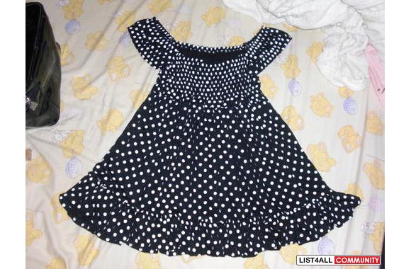 polka dot babydoll dress/top