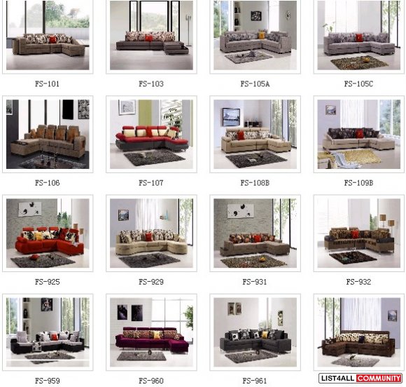 modern fabric leisure sofa, upholstery stylish L sharp sofa, furniture