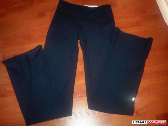 lululemon size 4 reversible groove pants