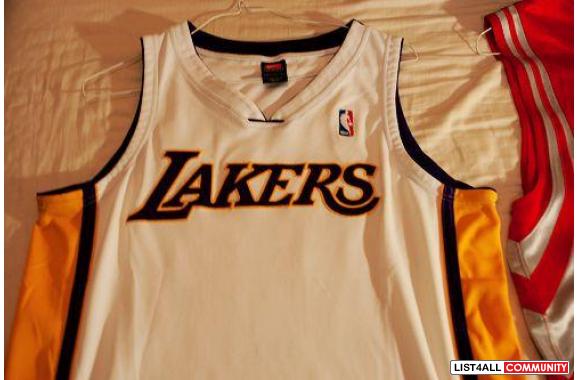Los Angles Lakers White Authentic Blank Jersey