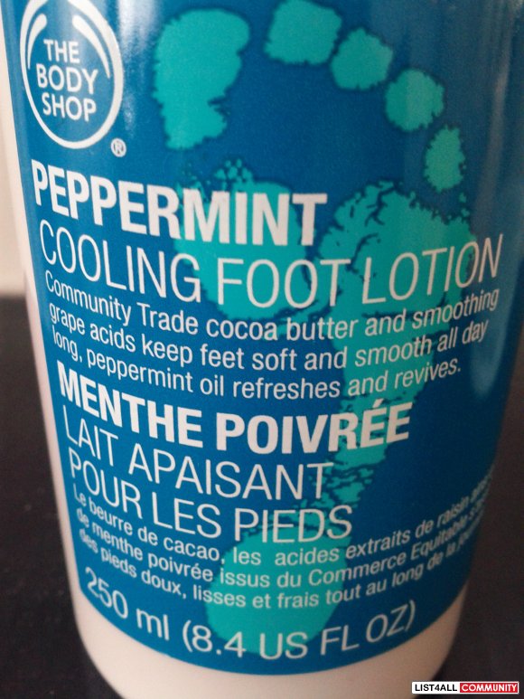 Body Shop Peppermint Cooling Foot Lotion