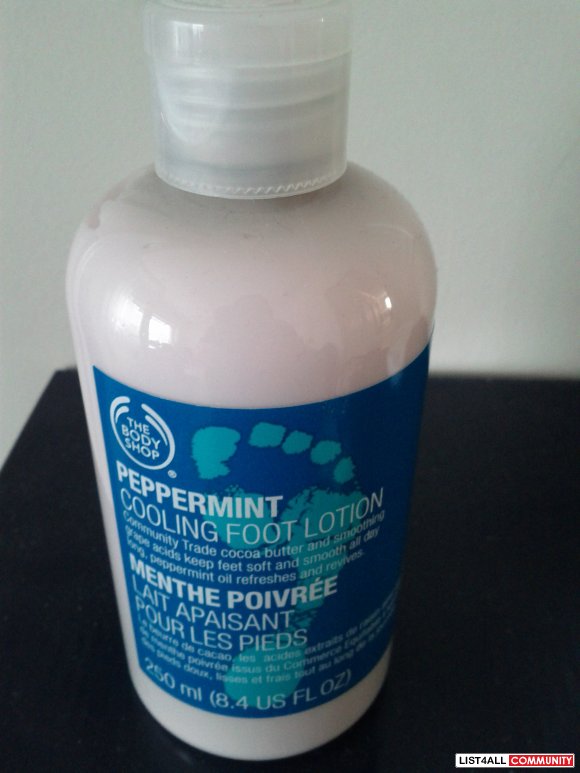 Body Shop Peppermint Cooling Foot Lotion