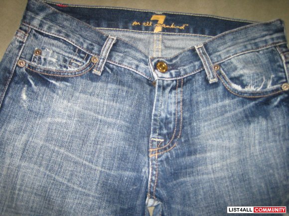 Blue Seven for all mankind size 26