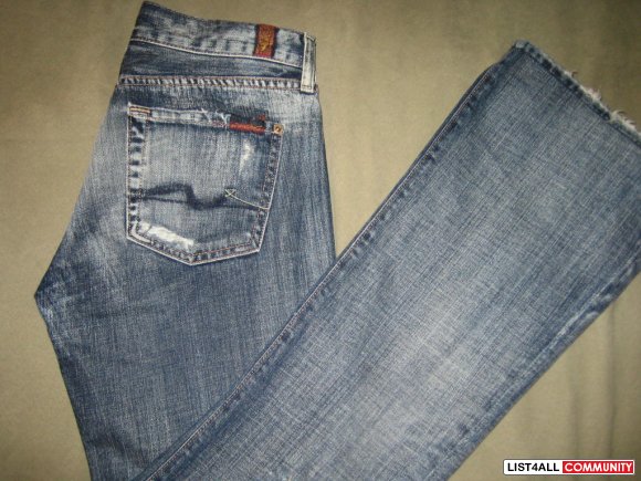 Blue Seven for all mankind size 26