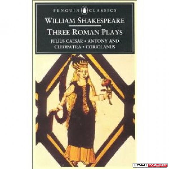 Three Roman Plays by William Shakespeare