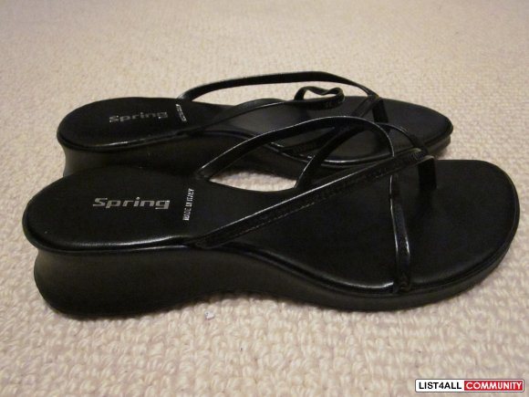 Black Sequined Sandals - SPRING - 7 or 8 - BNIB