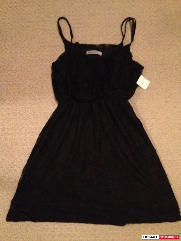 $5 DRESSES - black lace babydoll dress