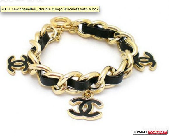 Black And Gold Or Silver Chanel Bracelet Glitz N Glam Black And Gold Or Silver Chanel Bracelet