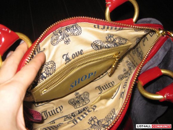 AUTHENTIC Juicy Couture Bag, Royal Blue and Bright Red!!