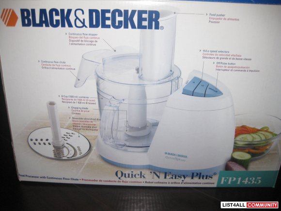 Black N Decker Quick And Easy Food Processor Black N Decker Quick And Easy Food Processor