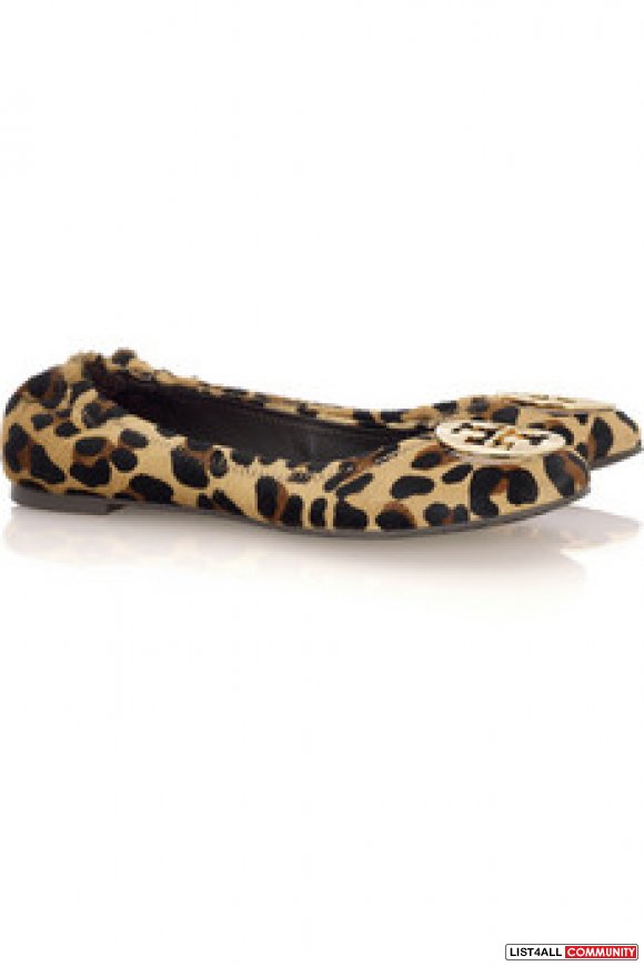 leopard flats tory burch