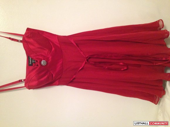 BEBE Red Corset Dress XS