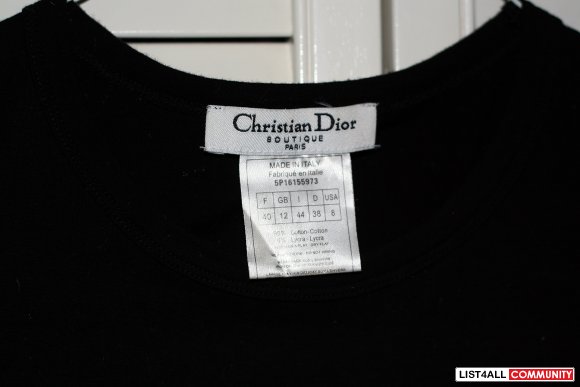 Christian Dior Black Mickey Mouse T shirt size S / M