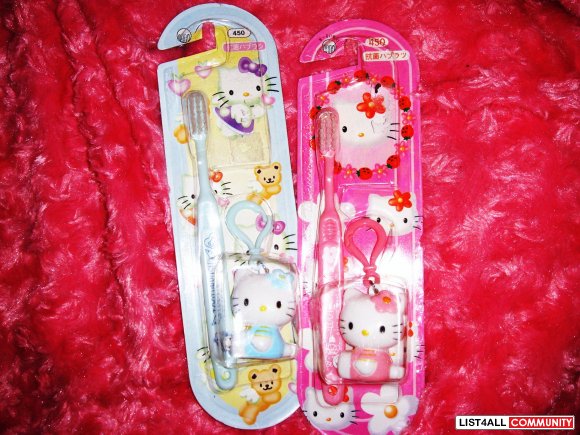 Hello Kitty ToothBrushes (PINK&BLUE) 2 FOR $5