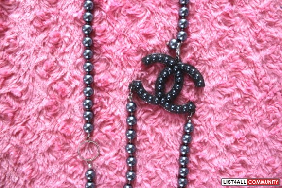 Chanel Inspired Faux Pearl Rosary Necklace